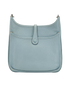 Evelyne III 29 In Clemence Blue Lin, &pound;1,600, Handbags, Blue, Leather, Back view